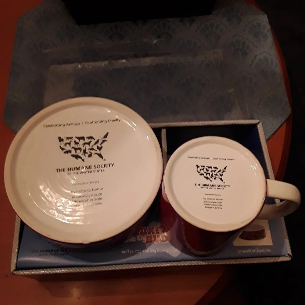 Breakfast With My Buddy Coffee Mug & Dog Bowl 2-Pc Gift Set The Humane Society